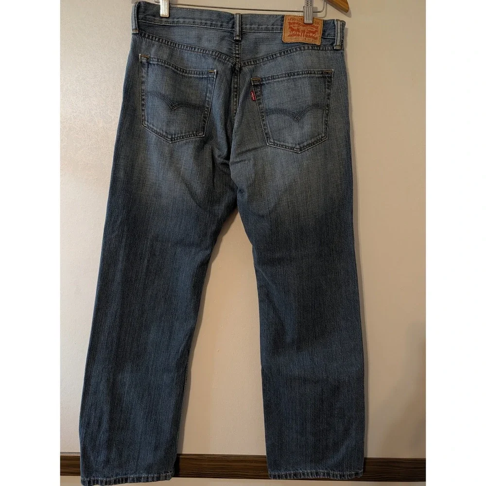 Levis 559 Relaxed Straight‎ Mens Jeans Medium Wash Blue Denim 33x30 00559-4258